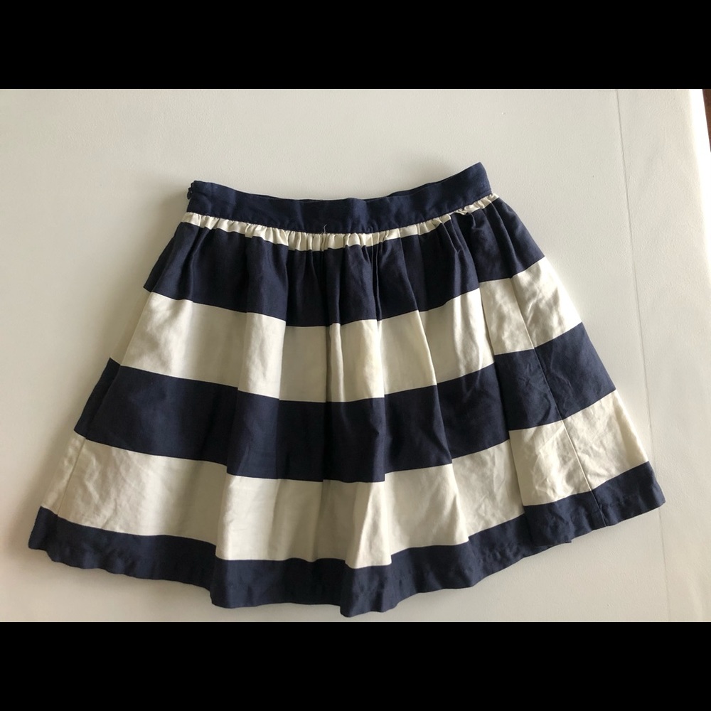 3/$10 Forever 21 Navy & Off White Striped Skirt Size 25 Waist